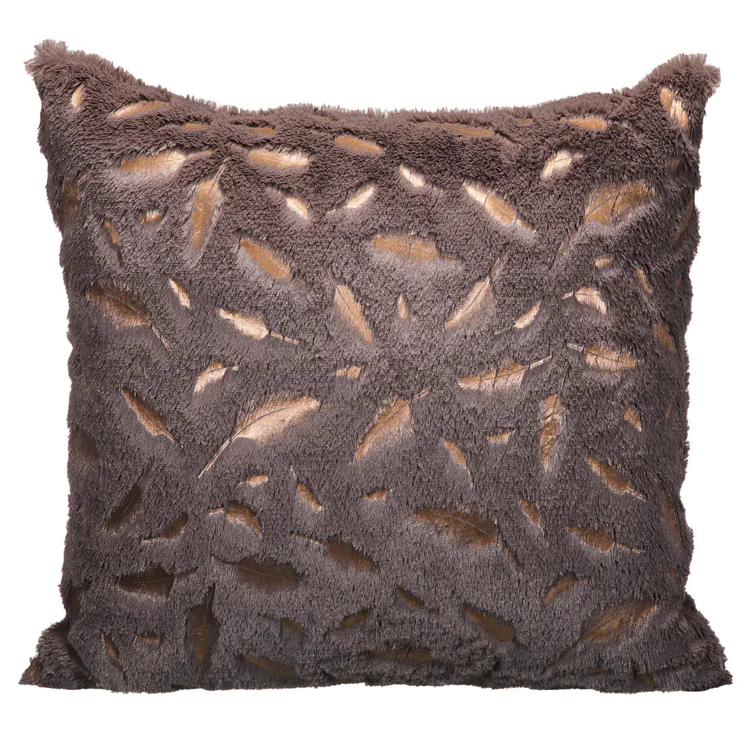 Bronzing Solid Color Imitation Feather Pillowcase