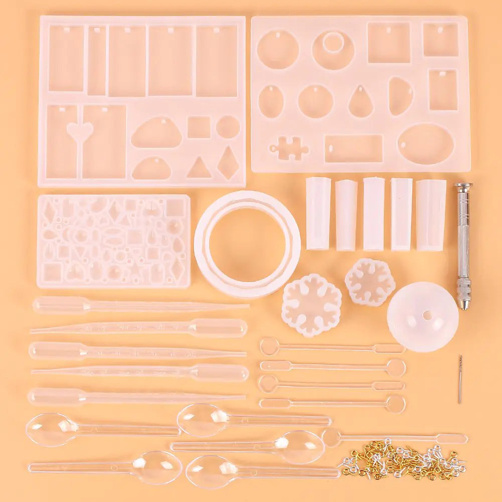 Crystal Epoxy Jewelry Accessory Set