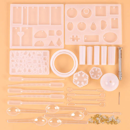 Crystal Epoxy Jewelry Accessory Set