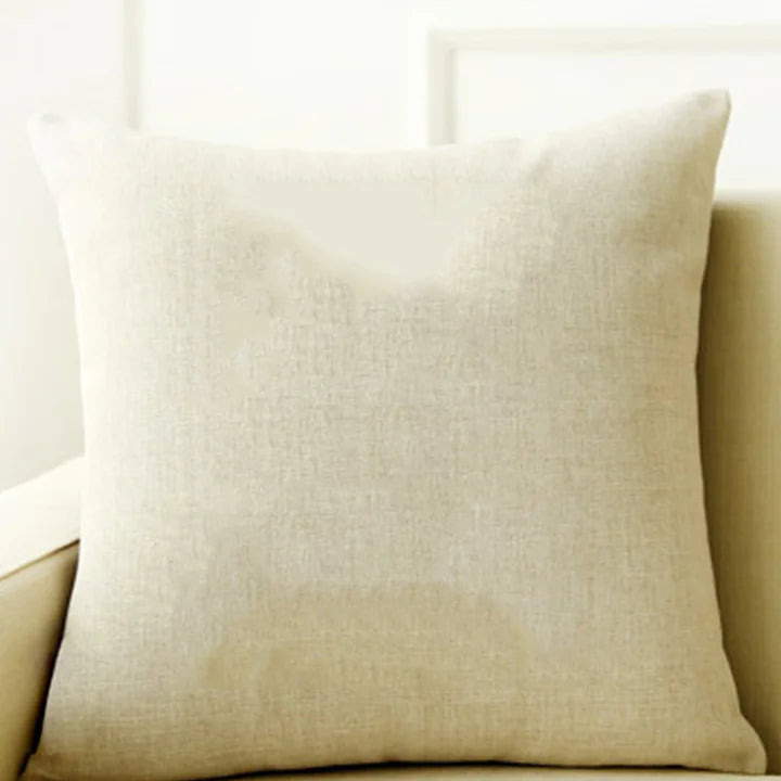 Custom Cotton Linen Pillowcase with Personalized Image