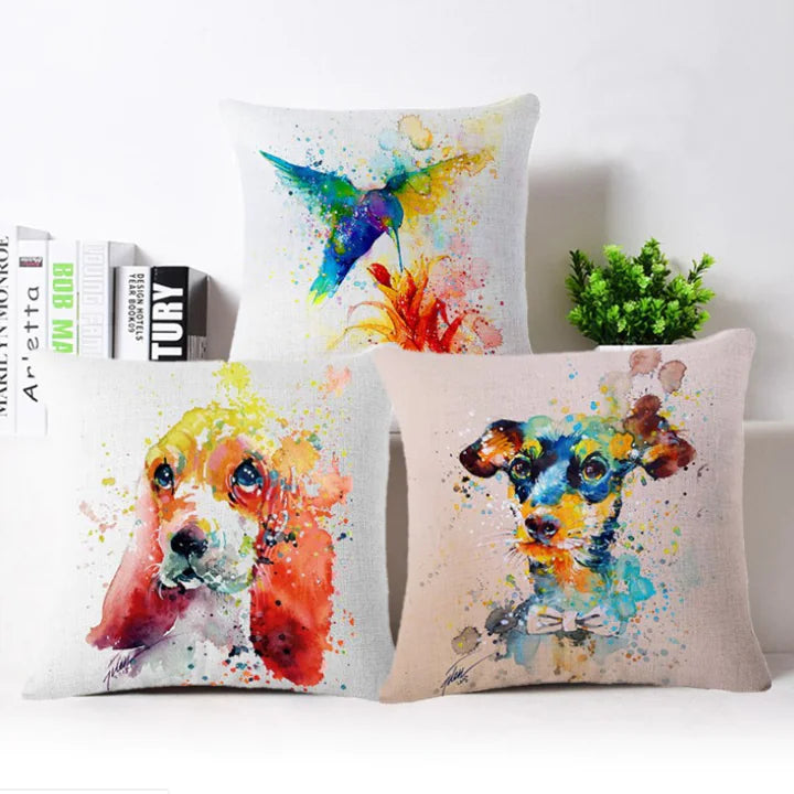 Custom Cotton Linen Pillowcase with Personalized Image